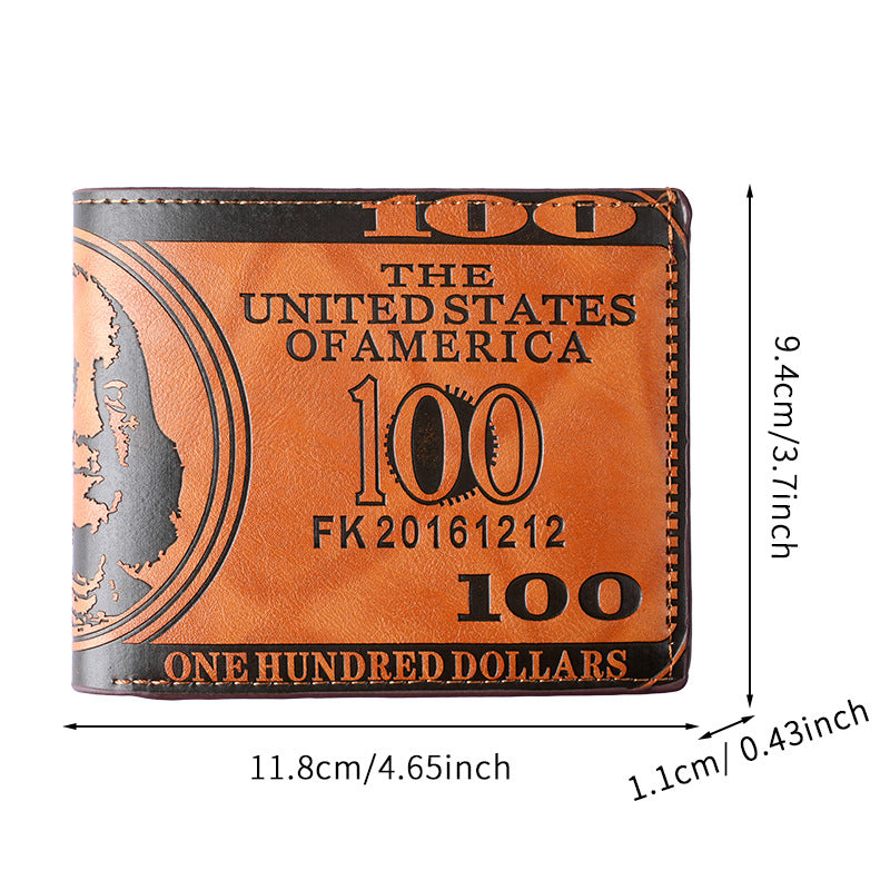 Latest Upgraded Men's Faux Leather Wallet, Vintage Style Men's Wallet, Multi-Card Slot Design - Stylish and Portable, Key and Coin Purse, Credit Card Holder, ID Holder, Elegant for Daily Use, Durable Denim Lining | Unique Wal - ayq