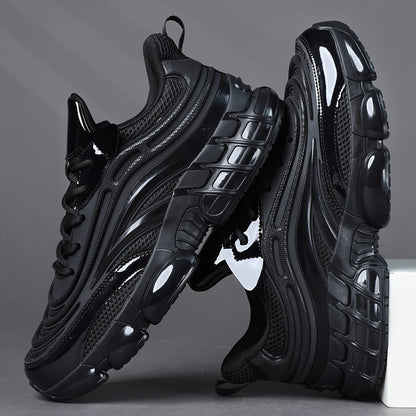 Men'S Casual Low-Top Lace-Up Sneakers, Lightweight And Breathable Running Shoes, Comfortable Lining Suitable for All Seasons - ayq