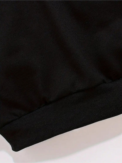 Տղաների նորաձև երկարաթև, կլոր վզնոցով սվիտեր՝ Սուրբ Ծննդյան նախշերով և տառերի տպագրությամբ, գարնանային, աշնանային, ձմեռային առօրյա փողոցային ոճով, պոլիեսթերից