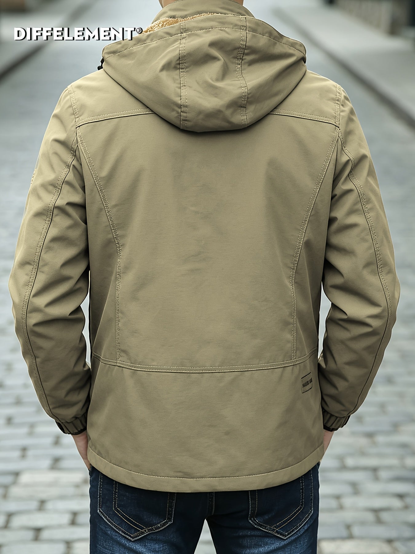 Men's Heavyweight Hooded Workwear Jacket with Full Lining