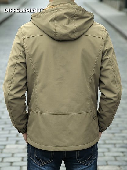Men's Heavyweight Hooded Workwear Jacket with Full Lining