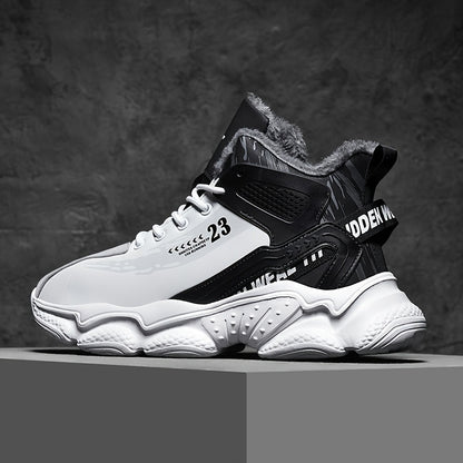 Men's Fashion Flannel-Lined Snow Sports Shoes