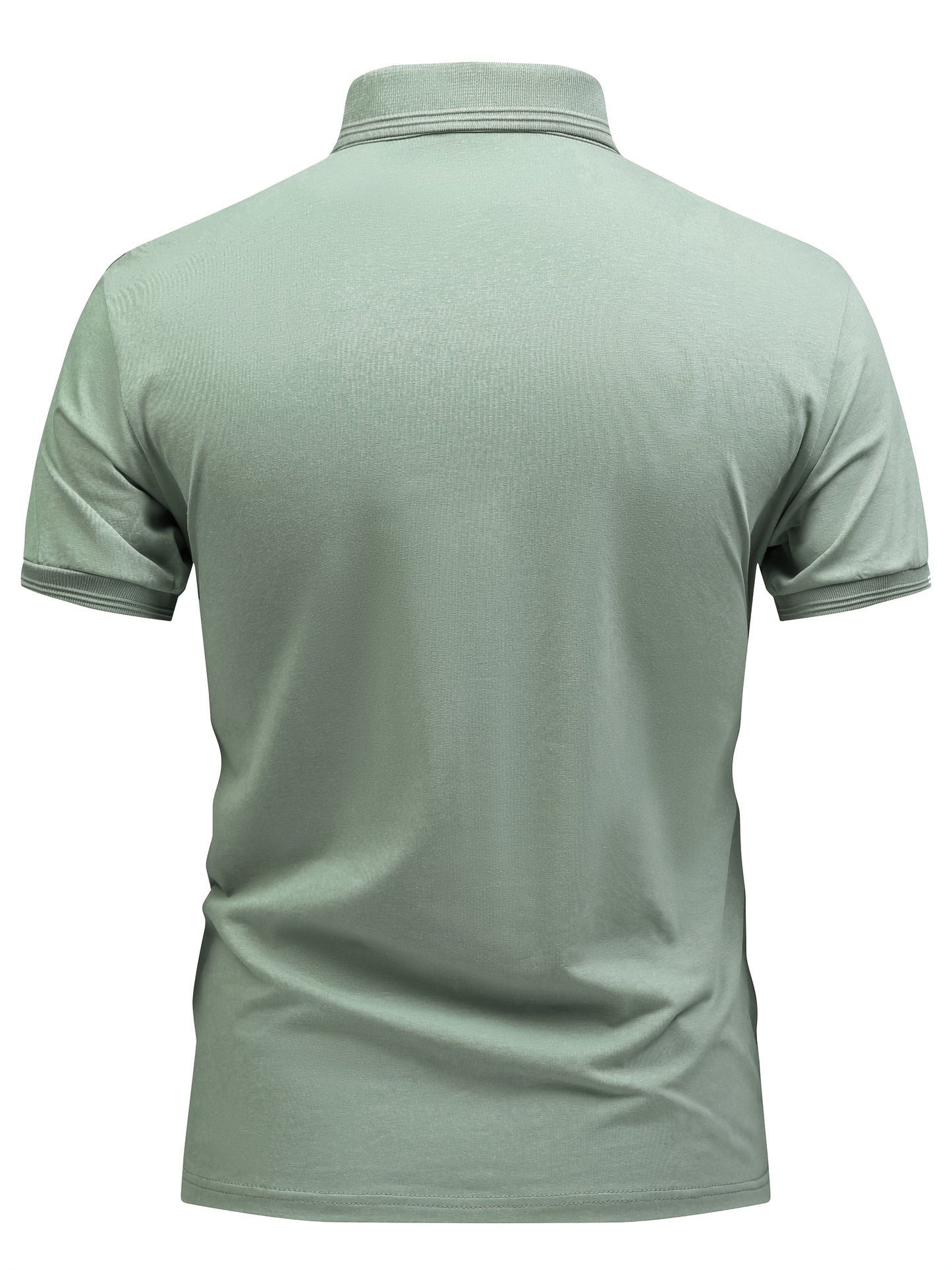 Men's Lightweight Cotton Stretch Business Shirt with Lapel Collar