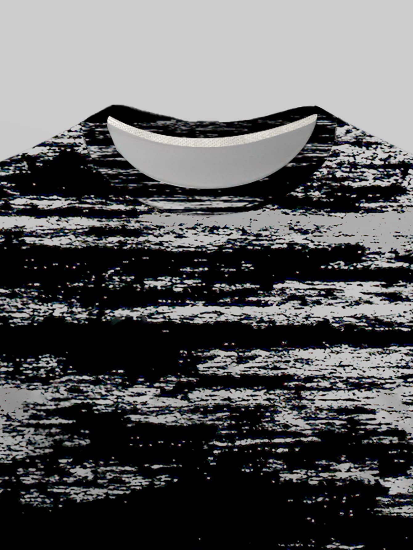 Տղամարդկանց նորաձև, կլոր վզնոցով երկար թևքերով վերնաշապիկ՝ անհատականությամբ, աբստրակտ, հյուսվածքային նախշերով, առօրյա, բազմակողմանի, նորաձև, փողոցային ոճի, երիտասարդական, հիմնական շերտով վերնաշապիկ