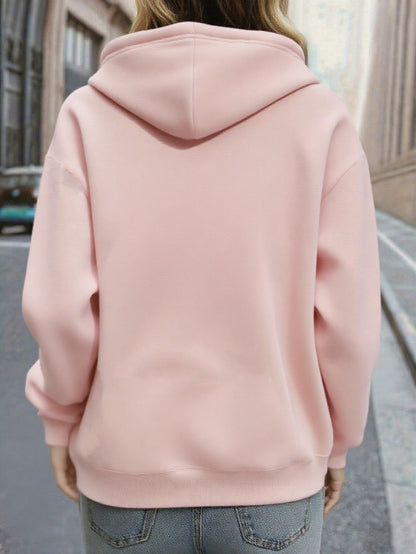 Women's Christmas Deer & Reindeer Print Hoodie - Cozy Winter Pullover Sweatshirt with Cute Deer Headband-Like Hood, Slim-Fit Casual Jacket for Holiday Parties, Xmas Outfits & Cold Weather (Machine Washable), Fall Clothes For