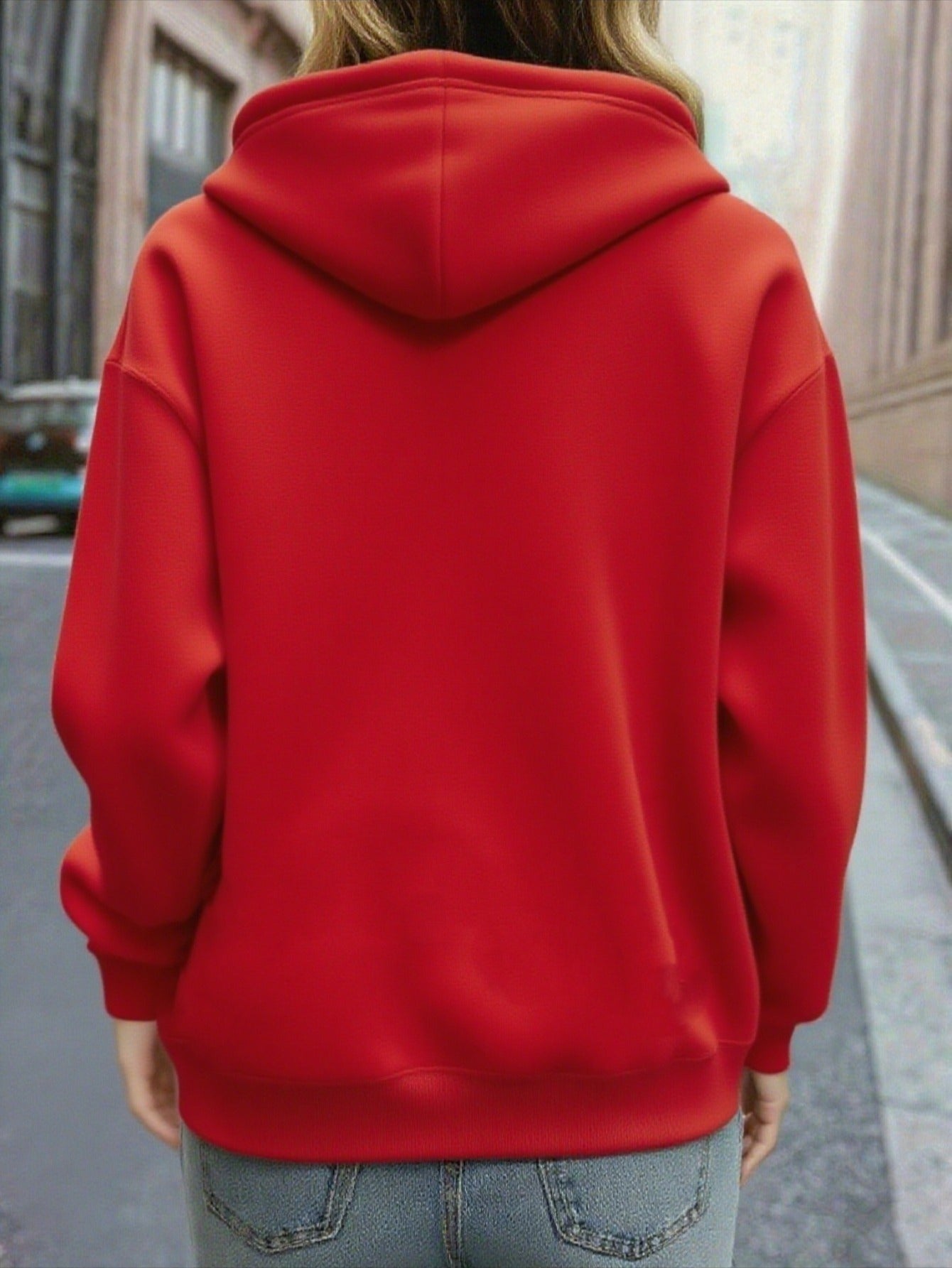 Women's Christmas Deer & Reindeer Print Hoodie - Cozy Winter Pullover Sweatshirt with Cute Deer Headband-Like Hood, Slim-Fit Casual Jacket for Holiday Parties, Xmas Outfits & Cold Weather (Machine Washable), Fall Clothes For