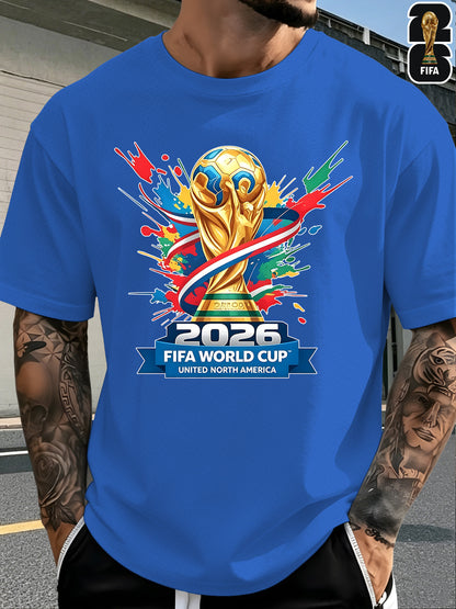 Men's FIFA World Cup Casual Printed Summer T-Shirt