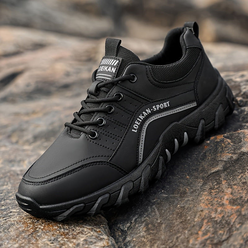 LOEIKAN 2026 New Low-Top Men'S Versatile Comfortable Hiking Boots | Casual Sports Shoes with Stylish Thick Sole, Upper, PVC Sole, Lace Closure, for Outdoor Trekking and Daily Wear - ayq