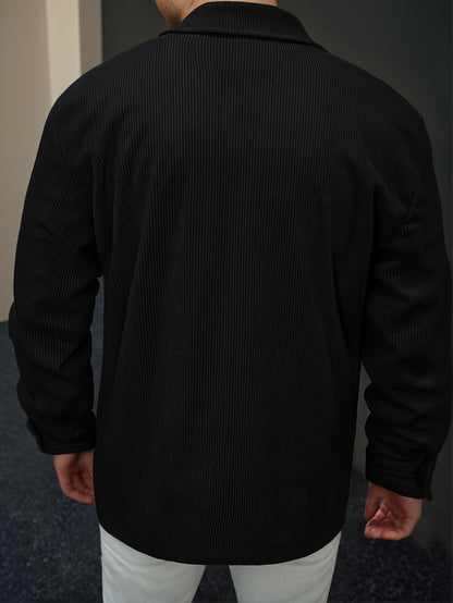 Men'S Long-Sleeve Business Casual Shirt in Lightweight Fabric for Spring And Summer, Featuring a Wrinkle-Resistant And Easy-Care Design.