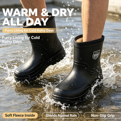 Men's Waterproof High-Top EVA Winter Snow Boots