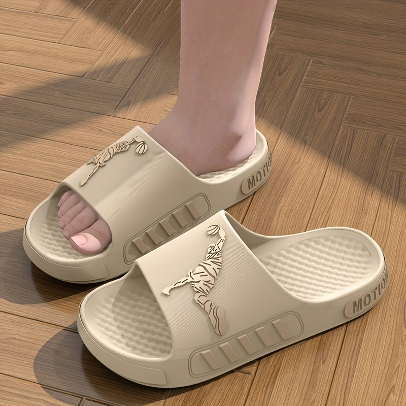 Men'S EVA Slippers for Indoor Bathing at Home, Featuring Soft, Non-Slip Soles. Stylish And Sporty for Summer Beach Outings, These Ultra-Comfortable EVA Slides Are Quick-Drying, Easy to Clean, And Suitable for All Seasons. Per - ayq