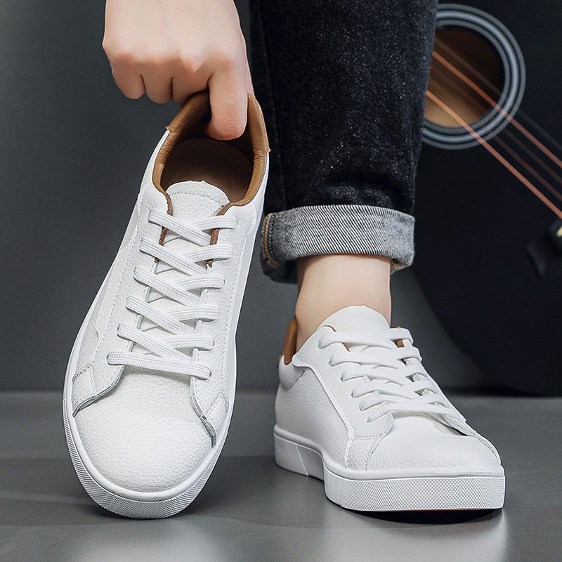 Men's Casual All-Season Sneakers with Rubber Sole and Lace-Up