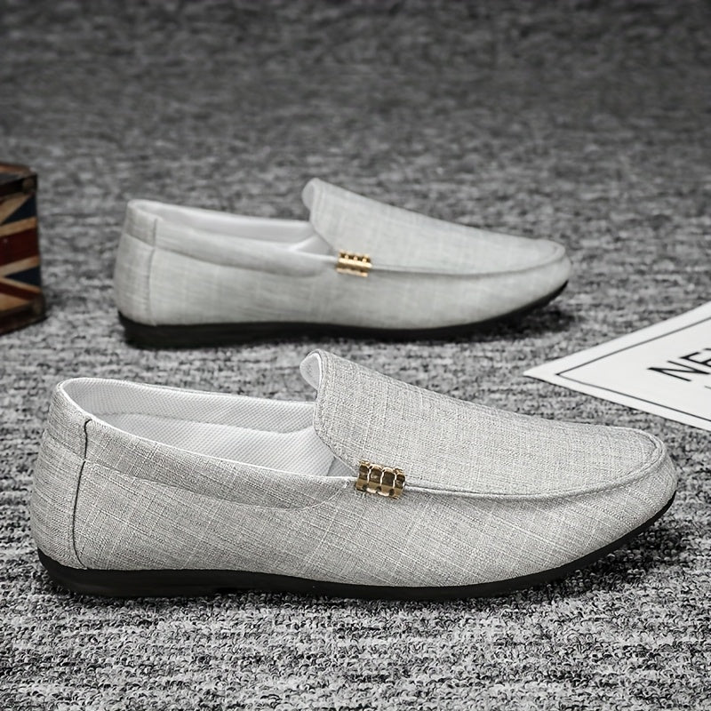 Men'S Stylish And Versatile Loafers, Suitable for Outdoor Streets And Casual Business Wear - British Style, Black, Slip-On, Perfect for Spring And Summer Business And Casual Outfits - ayq