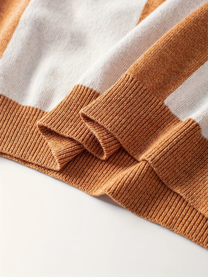 Նոր միջսահմանային աշնանային և ձմեռային տղամարդկանց ոճային ժակարդե սվիտեր, առօրյա սվիտեր