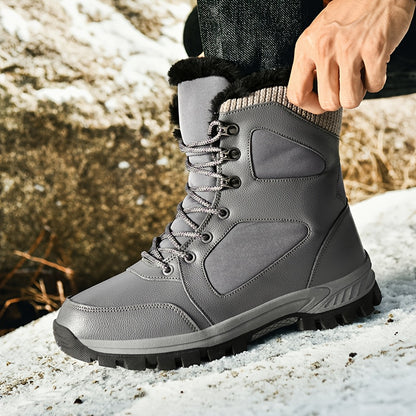 Winter Couple Hiking Boots, Women'S Snow Boots with Plush Lining - Non-Slip Rubber Sole, Suitable for Outdoor Activities Such As Mountaineering, Hunting, And Trekking, Hiking Gear for Men, Men'S Snow Boots, Men'S Winter Shoe,
