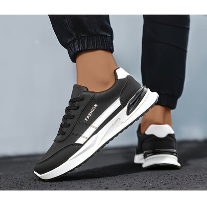 Men's Road Running Shoes, Large Size Men's Outdoor Hiking Shoes, Lace-up Walking Shoes, Training Shoes, Low-top Running Shoes, Trendy Skate Shoes, Student Casual Sneakers for Spring, Summer, Autumn, and All Seasons - ayq