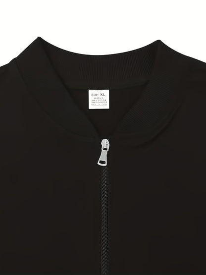 Men's Lightweight Stand Collar Jacket - Olive Green Softshell Zipper Jacket with Pockets, Regular Fit for Spring/Fall Hiking & Casual Outdoor Wear, Hiking Accessories