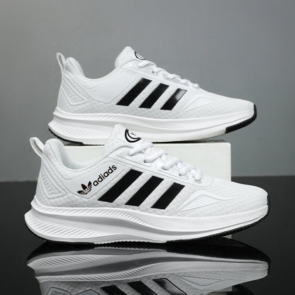 Men's Casual Low-Top Sneakers with Thick TPR Sole