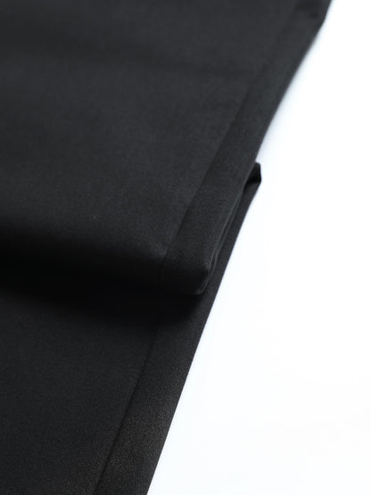 Men's Solid Pants With Pockets, Light Business Style Regular Fit Trousers For Outdoor Activities, Daily Wear For Spring And Autumn