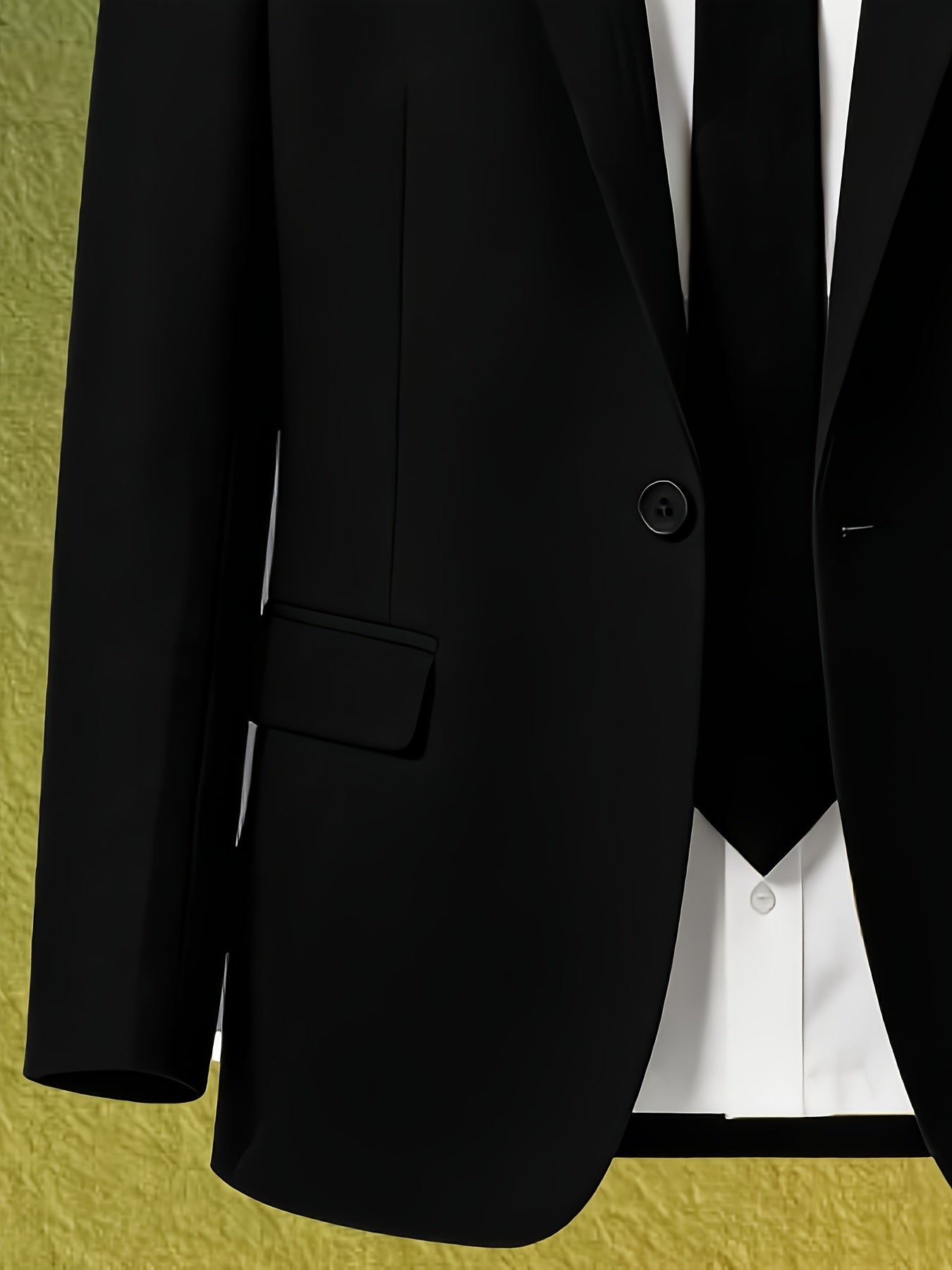 Men's Casual Slim Fit Solid Color Suit Jacket - Lightweight