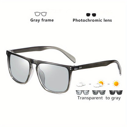 Photochromic Full Rim Sunglasses for Men and Women, UV Protection