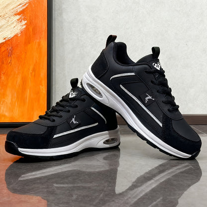 ZERJER Men'S Casual Sports Shoes | Comfortable Low-Top Lace-up Sneakers with Thick Rubber Sole, Faux & Fabric Upper, Breathable for Daily & Casual Wear, Suitable for Hiking & Outdoor Activities, Sizes 39-48