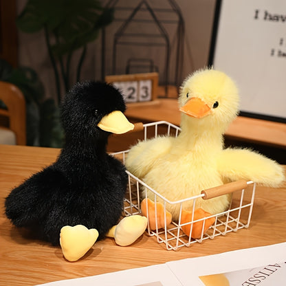 One Adorable Yellow Duck Plush Toy, Perfect for Cuddling, Ideal for Halloween Decorations Or As a Christmas Gift.