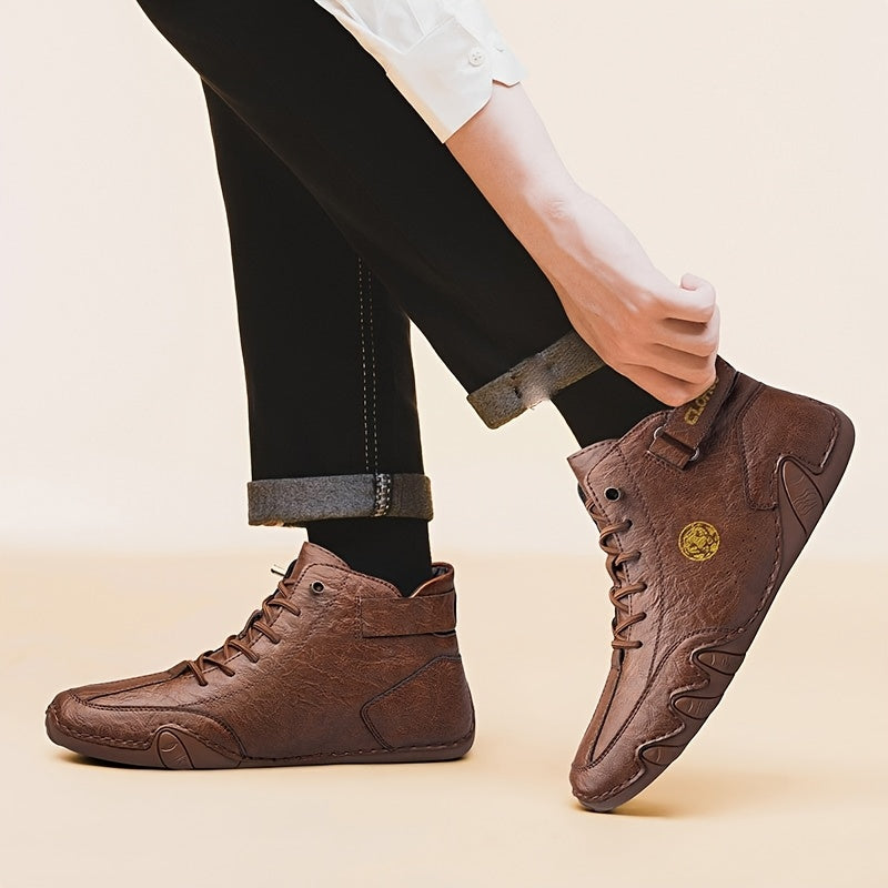 Men's High-Top Casual & Sports Ankle Boots with Rubber Sole
