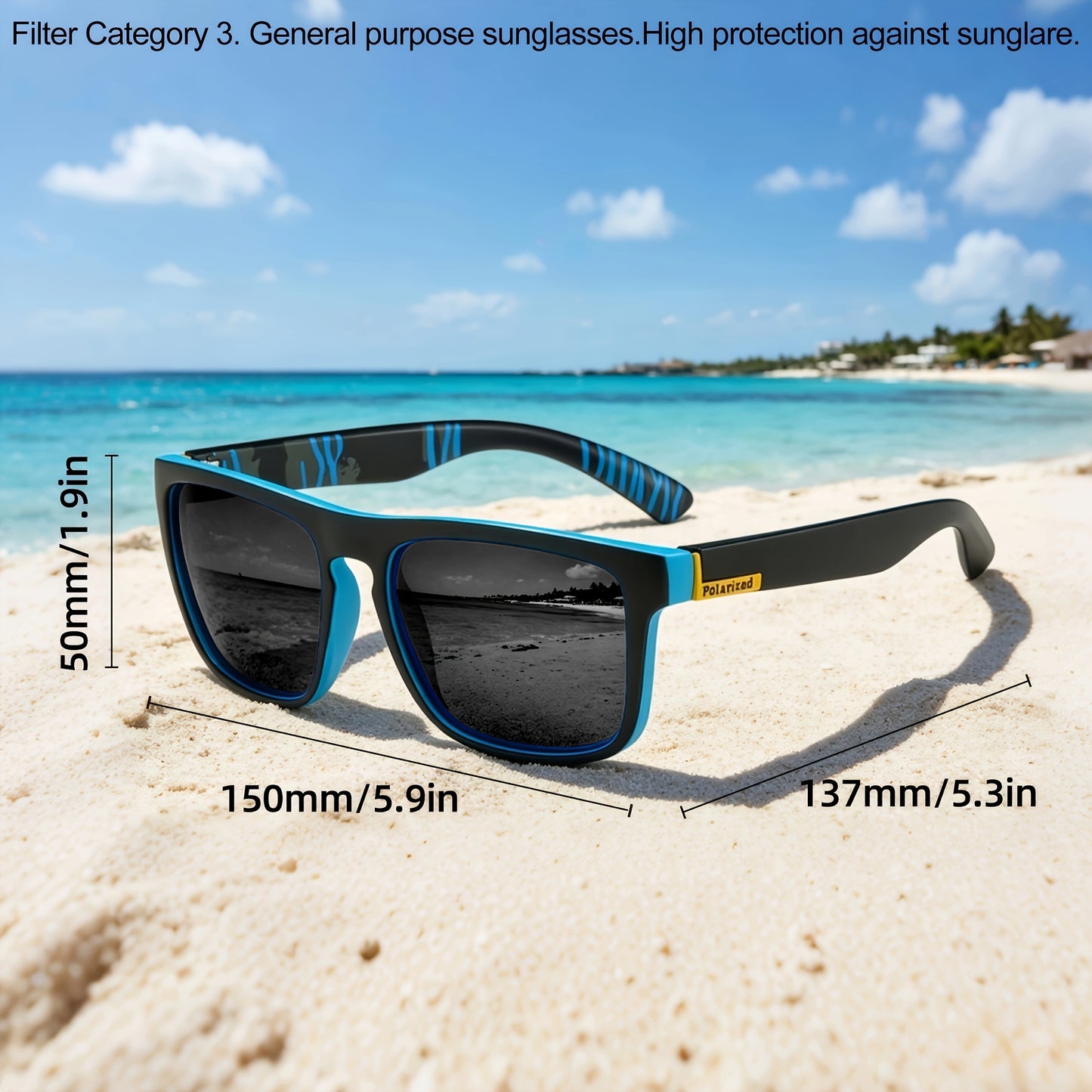 Vintage Black UV400 Sunglasses for Men and Women