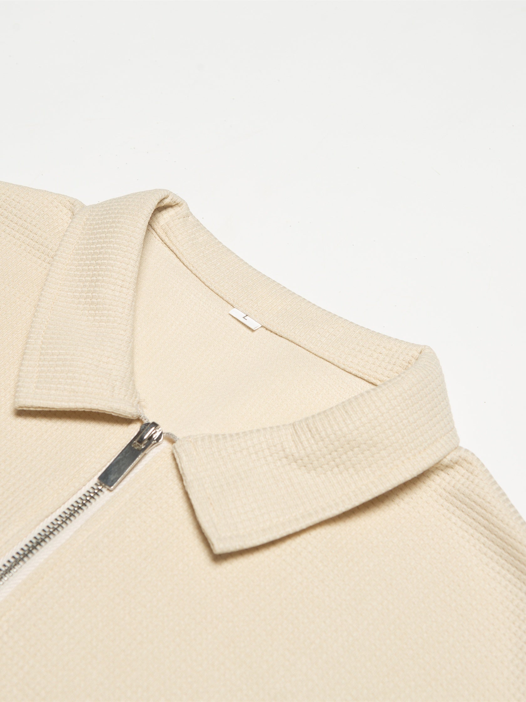 Men's Solid Short Sleeve Zipper Shirt, Casual Male Shirt For Summer Outdoor, Gift For Men - ayq