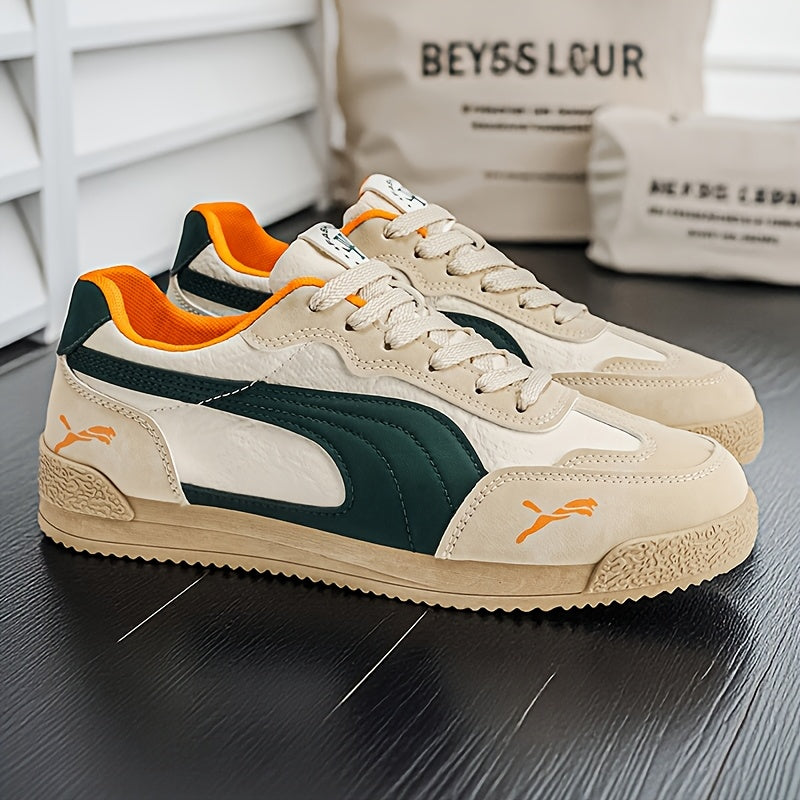 Men'S Fashionable Lightweight Sneakers | Spring/Fall New Arrival, Low-Top, Lace-up, Rubber Sole, Comfortable Non-Slip, Durable, Casual & Sports Style for Daily & Outdoor Activities - ayq