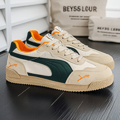 Men'S Fashionable Lightweight Sneakers | Spring/Fall New Arrival, Low-Top, Lace-up, Rubber Sole, Comfortable Non-Slip, Durable, Casual & Sports Style for Daily & Outdoor Activities - ayq