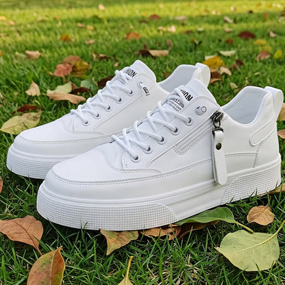 Men's Low-Top Casual Athletic Shoes with Thick PVC Sole