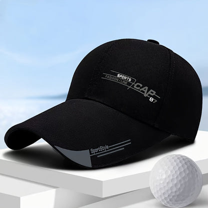 Unisex Baseball Cap, Breathable Summer Sun Hat, Trendy Peaked Cap With 3B-YS Print, Adjustable Casual Sports Cap
