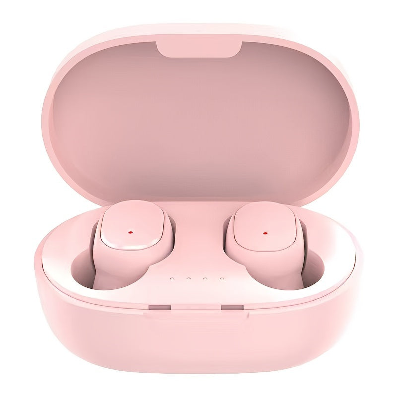Wireless Earbuds TWS, Plastic Material, Push Button Volume Control, Closed-back Earphones with Condenser Microphone, Non-Waterproof, with Noise Cancelling Voice Call, 150mAh Rechargeable Lithium Polymer Battery, for Sports, C