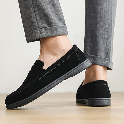 Men's Lightweight Slip-On Casual PU Loafers for All Seasons