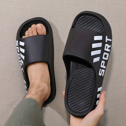 Men'S Stylish Slippers - Non-Slip, Odor-Resistant Summer Beach Sandals | Comfortable EVA Open-Toe Slides, Suitable for Indoor And Outdoor Wear, Summer Sandals - ayq