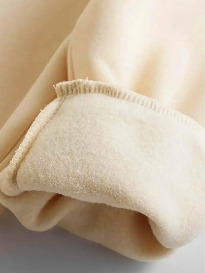 Women'S Christmas Letter Print Crew Neck Pullover Sweatshirt - Elegant Casual Long Sleeve Fleece-Lined Top with Festive Santa Hat & Star Design, All-Season Comfort for Holiday & Casual Attire, Christmas Sweatshirts, Seasonal