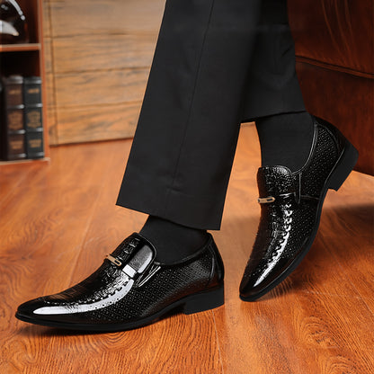 Men's Oxford Dress Shoes - Breathable Low-Top Business & Casual