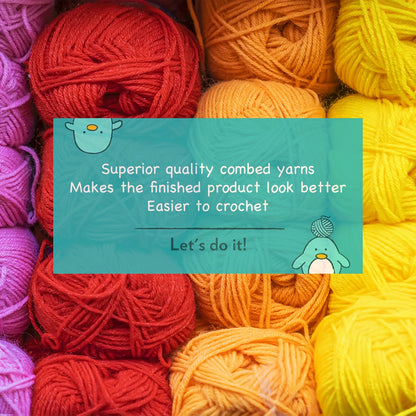 Vioiv 1pc Cute Bear Polar Bear Beginner Animal Doll Crochet Set, Adult Beginner Crochet Set, PDF File with Step by Step Text Tutorial, Dragon DIY Knitting Set, Cute and Humorous Home Decoration Decoration, Birthday and Valent