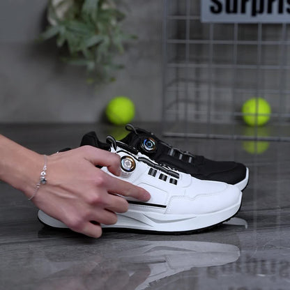 [sneakers] Men'S Large Size Running Shoes | Casual Sports Footwear, Cross-Training, Low-Top, Faux, Lace-Up, All-Season, Solid Color - ayq