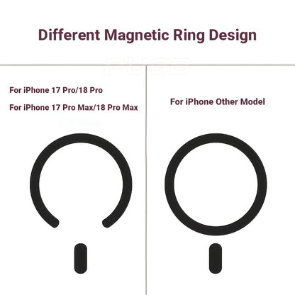 Clear Magnetic Wireless Charging Phone Case for iPhone 18 Pro Max
