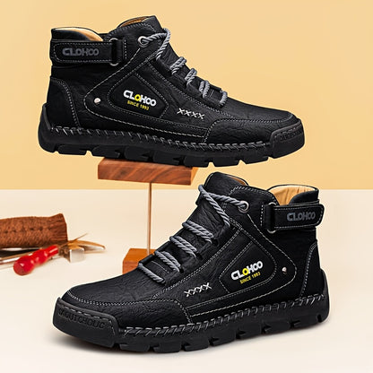 Men's Casual Lace-Up Chukka Boots with Rubber Sole