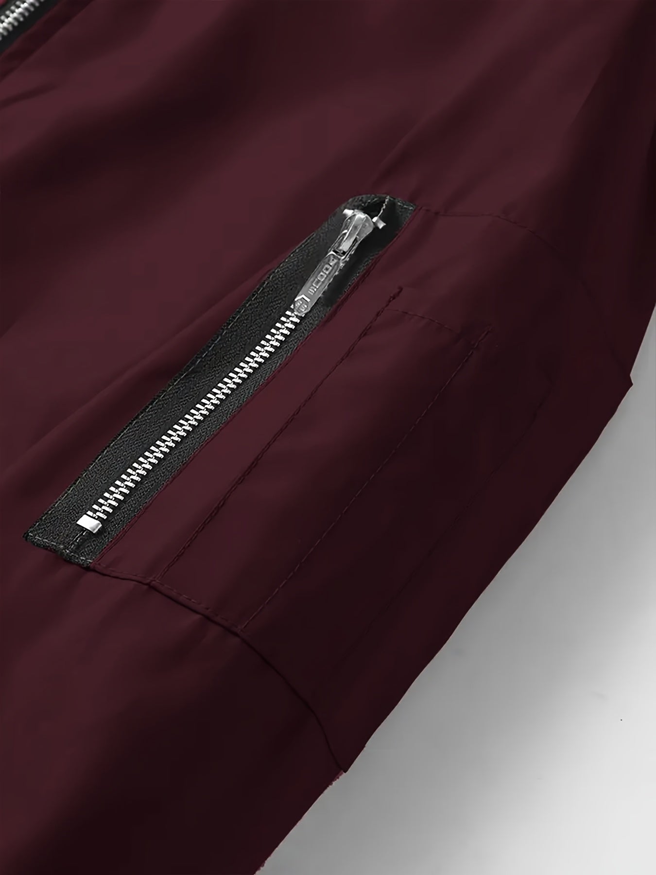 Men's Baseball Jacket - All-Season Zip-Up Coat with Zippered Pockets, Machine Washable Outerwear for Casual & Formal Events - Navy Jacket, Sleek Appearance