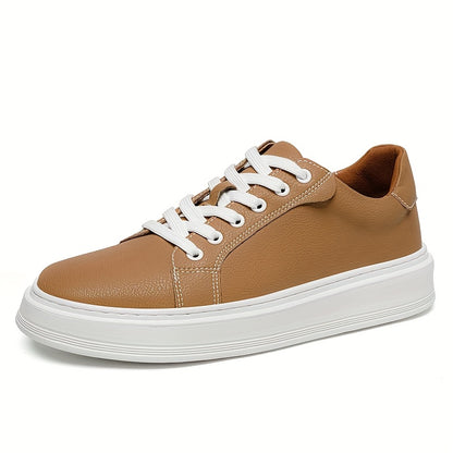Men's Casual Outdoor Sneakers with Split Cow Leather Upper