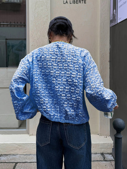 Միագույն կայծակաճարմանդով առօրյա բաճկոն