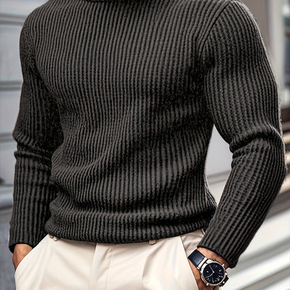 Men'S Casual Long Sleeve Crew Neck Knit Polyester Tops for Spring/Fall, Outdoor, Daily Wear, Weekend, Festival, Valentine'S Day, Independence Day, Birthday, Father'S Day, New Year's, Vacation