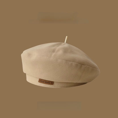 Unisex Lightweight Embroidered Beret Hat for Fall Winter
