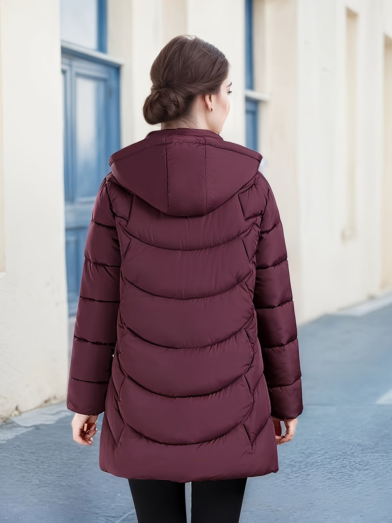 Կանացի էլեգանտ ձմեռային բաճկոն - Մազերի նման ուլունքաձև կոճակներով փակվող վերարկու, փքված չէ, ձեռքով լվացվող երկար թևքերով վերնազգեստ ցուրտ եղանակի համար (անկանոն և պաշտոնական) - սև բաճկոն առանց գոտու/պարագաների (պատրաստի կրելու), ձմեռային Ջա