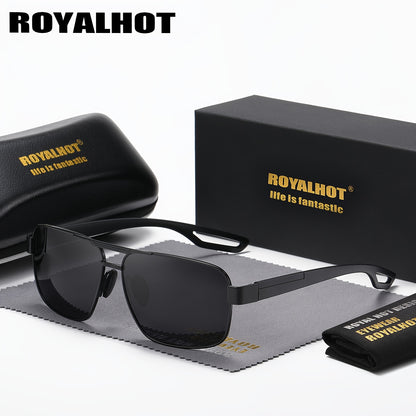 Unisex Lightweight Rectangular Polarized Sunglasses with UV400 Protect